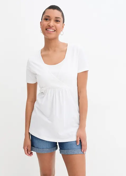 Lot de 2 T-shirts de grossesse et d&rsquo;allaitement, bonprix