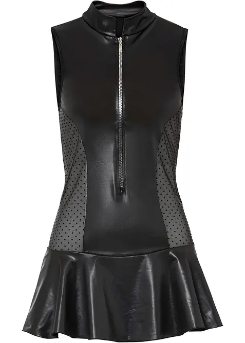 Kleid mit Wetlook, bonprix