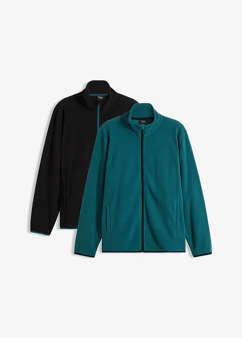 Lot de 2 vestes en polaire, bonprix