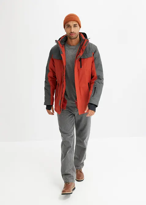 Parka imperméable en matière technique à capuche amovible, bonprix