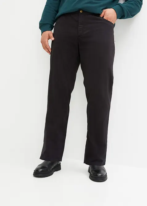 Pantalon regular en twill, droit, 100% coton, bonprix