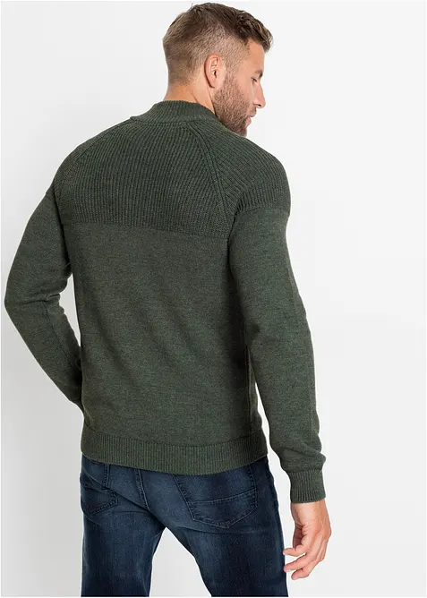 Troyer Pullover aus weichem Baumwollmix, bonprix