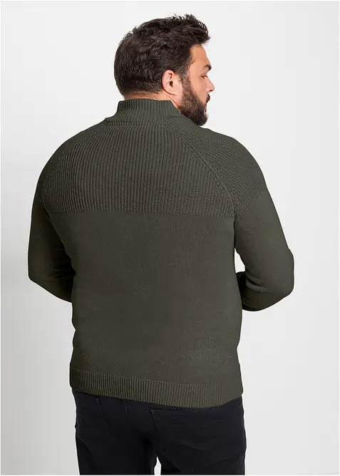 Troyer Pullover aus weichem Baumwollmix, bonprix