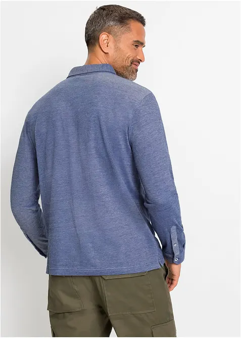Piqu&eacute;-Poloshirt, Langarm, bonprix
