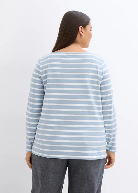 Langarmshirt mit U-Boot-Ausschnitt (2er Pack), bonprix