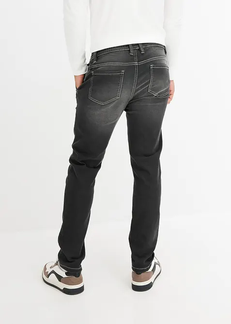 Jean jogger à taille élastiquée Regular, fuselé, bonprix