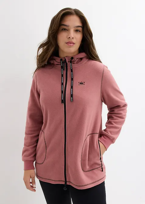 Long-Fleecejacke mit Rei&szlig;verschluss-Taschen, bonprix