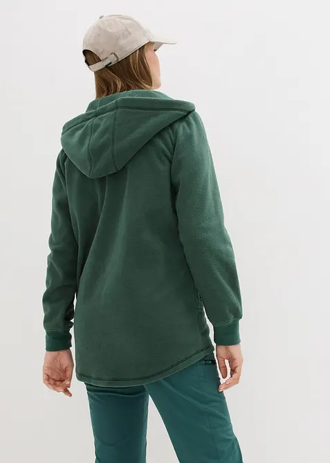 Long-Fleecejacke mit Reißverschluss-Taschen, bonprix