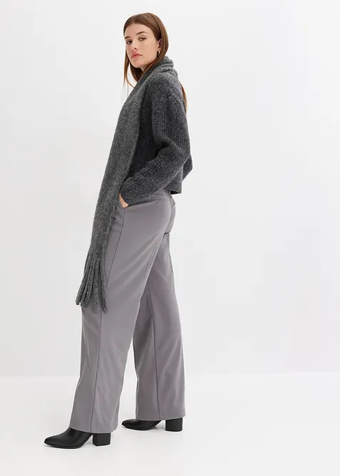 Grobstrick-Pullover aus weichem Woll-Mix, bonprix