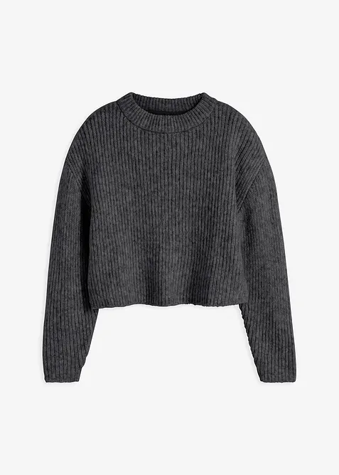 Grobstrick-Pullover aus weichem Woll-Mix, bonprix