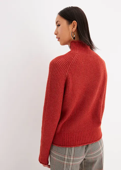 Strickpullover mit Stehkragen, bonprix
