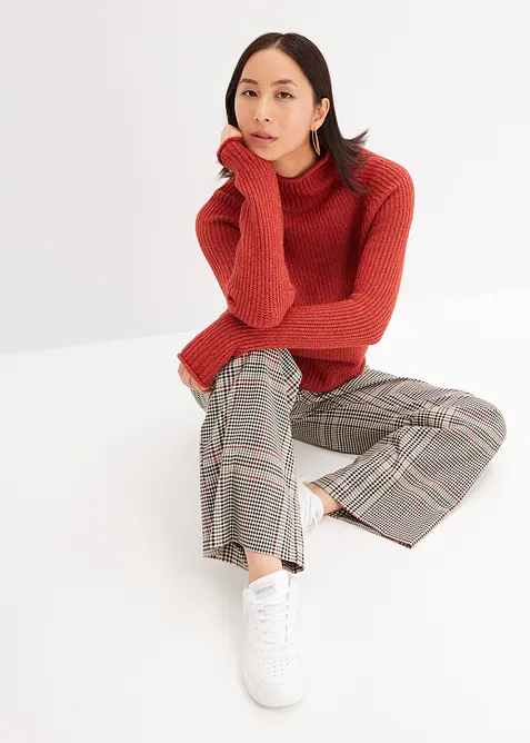 Strickpullover mit Stehkragen, bonprix