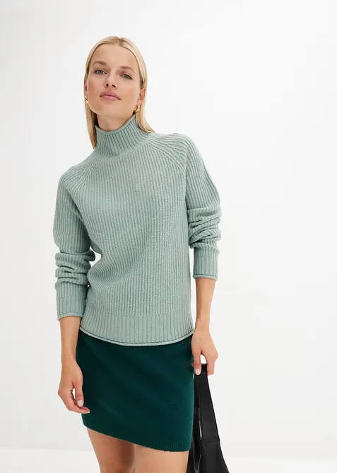 Strickpullover mit Stehkragen, bonprix