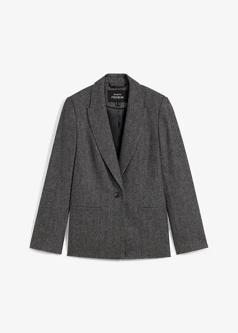 Wollblazer mit Fischgratmuster, bonprix