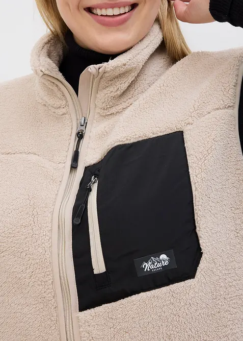Teddy-Fleece Weste, bonprix