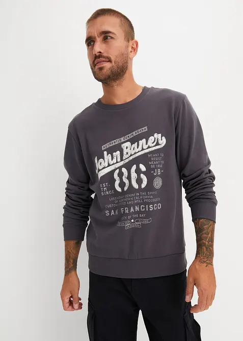 Sweat doux en coton mélangé, bonprix