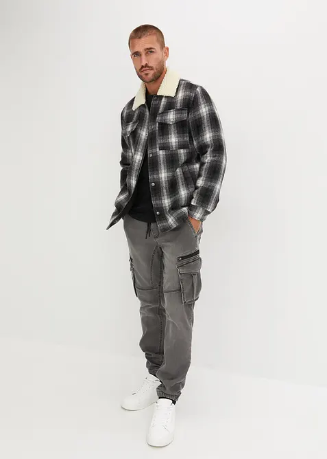 Regular Fit Jeans-Jogger mit Komfortbund, Straight, bonprix