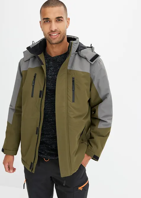 Parka d’hiver imperméable à capuche amovible, bonprix