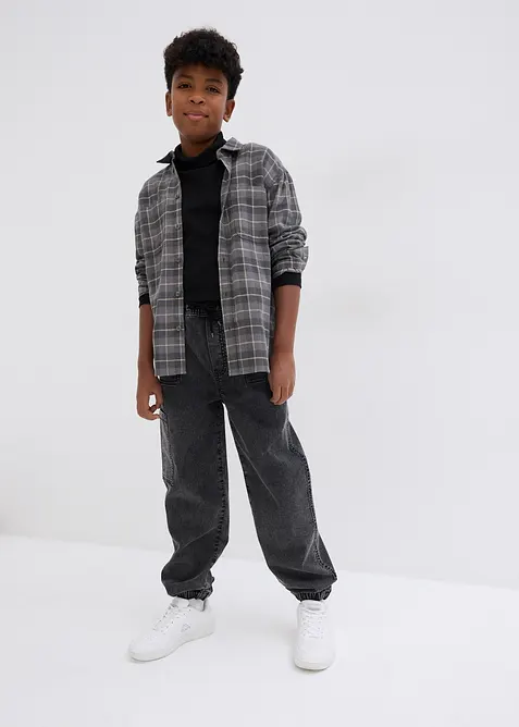 Loose Fit Schlupf-Cargo-Jeans mit Stretchanteil, bonprix