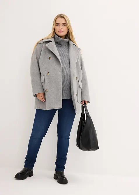 Jean de grossesse à doublure chaude, slim, bonprix