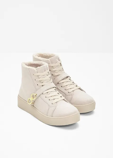 Boots fourrées à lacets, bonprix