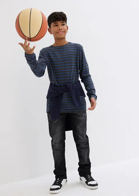 Langarmshirt aus reiner Bio-Baumwolle (2er Pack), bonprix