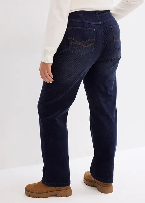 Stretch-Cordhose, Wide, bonprix