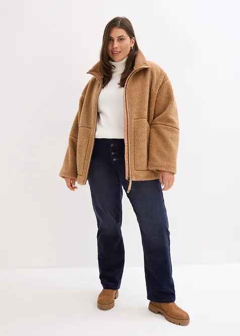 Stretch-Cordhose, Wide, bonprix