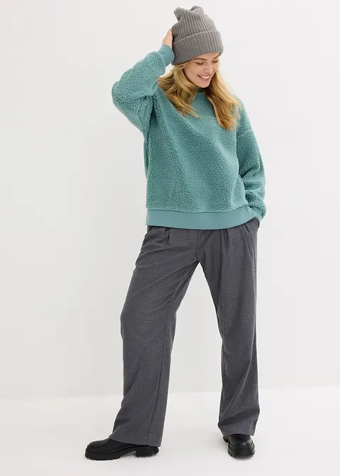 Pull en maille sherpa, bonprix