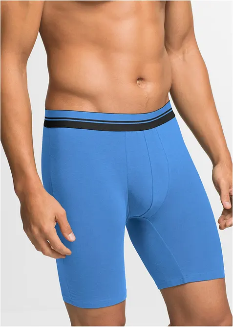 Lange Boxershorts eng mit Baumwolle (2er Pack), bonprix
