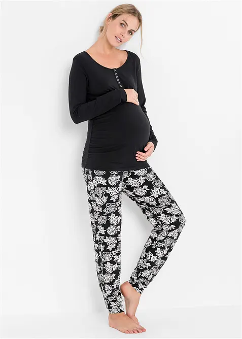 Pyjama d’allaitement en coton extensible, bonprix