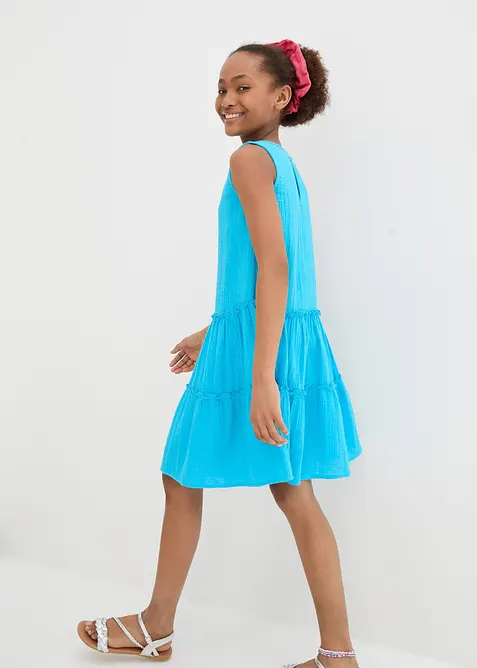 Midikleid aus luftigem Musselin, bonprix