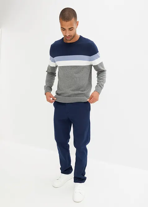 Pull en fine maille 100% coton, bonprix