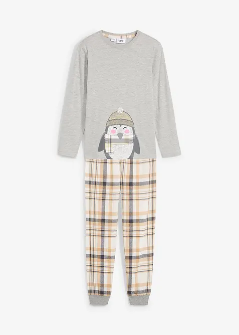 Pyjama enfant avec pantalon en flanelle (ens. 2 pces), bonprix