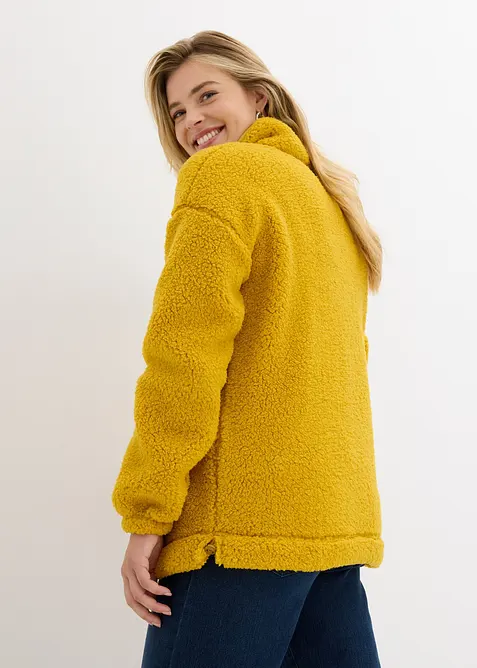 Fleeceshirt mit Stehkragen, bonprix