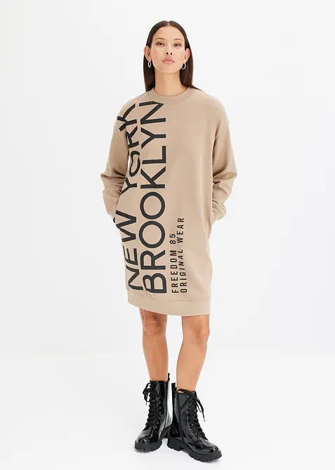 Robe oversize en molleton doux, bonprix