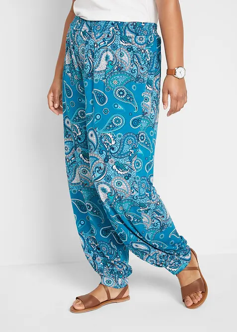 Jersey-Haremshose aus fließendem Viskose-Mix, bonprix