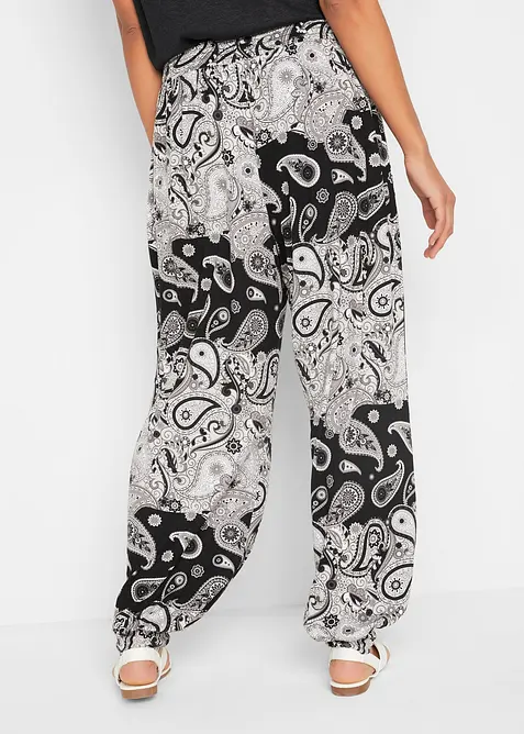 Jersey-Haremshose aus fließendem Viskose-Mix, bonprix