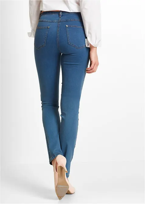 Slim-Fit-Jeans Mid Waist, Super Stretch, bonprix