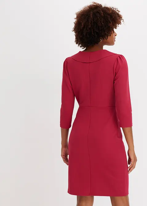 Minikleid aus strukturiertem Cr&ecirc;pe mit Volants, bonprix