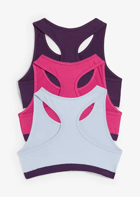 Lot de 5 brassières en coton extensible, bonprix