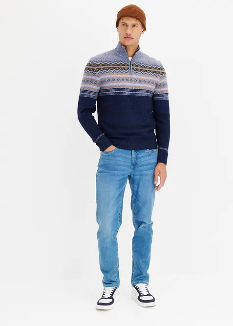 Norweger-Pullover mit Stehkragen, bonprix