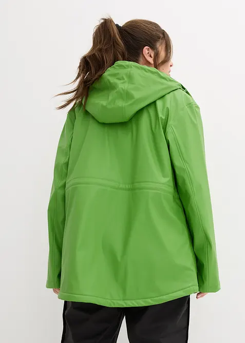 Veste de pluie avec doublure peluche en mati&egrave;re imperm&eacute;able, bonprix