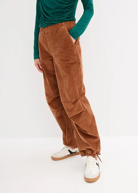 Pantalon en velours côtelé élastique, bonprix