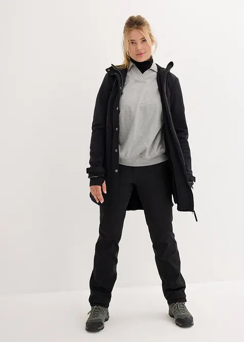 Super Stretch Softshell-Parka, wasserabweisend, bonprix