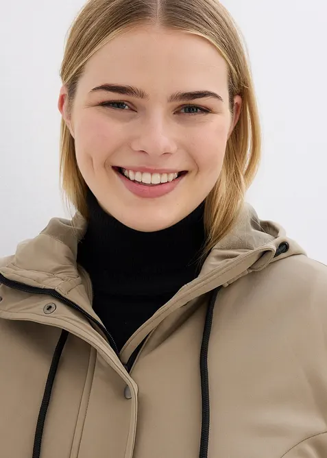 Super Stretch Softshell-Parka, wasserabweisend, bonprix