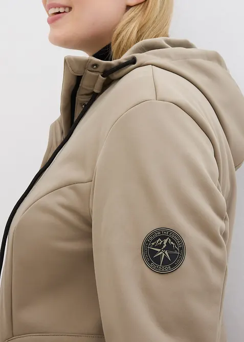 Super Stretch Softshell-Parka, wasserabweisend, bonprix
