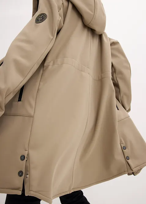 Super Stretch Softshell-Parka, wasserabweisend, bonprix
