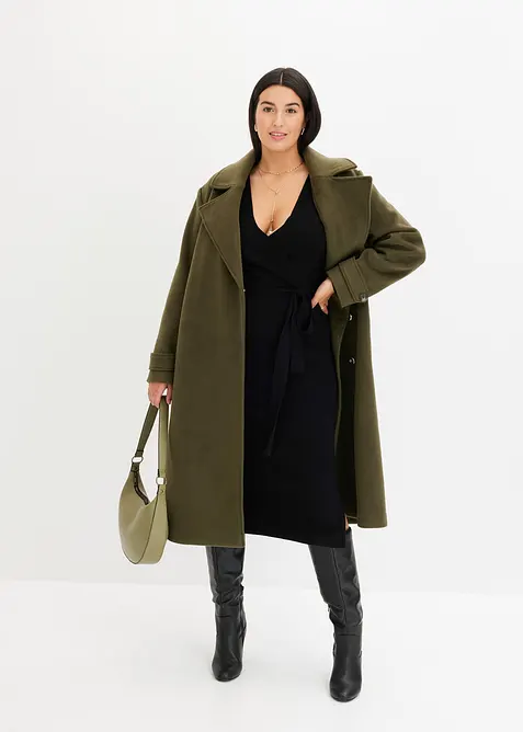 Robe pull fluide en viscose mélangée, bonprix