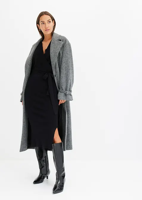 Robe pull fluide en viscose mélangée, bonprix